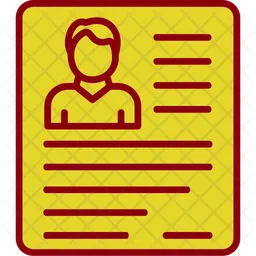 Bad Resume Cv  Icon