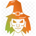 Bad Witch Halloween Monster Icon