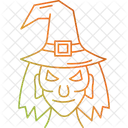 Bad Witch Halloween Monster Icon