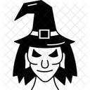 Bad Witch Halloween Monster Icon