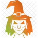 Bad Witch Halloween Monster Icon