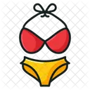 Bikini Hoschen Badeanzug Symbol