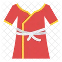 Bademantel Kleid Kimono Symbol