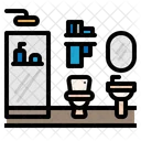 Badezimmer Zuhause Dekoration Symbol