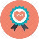 Badge Love Heart Icon