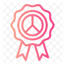Badge Peace Hippie Icon