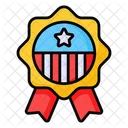Badge Patriot United States Icon