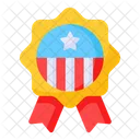 Badge Patriot United States Icon