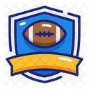 Badge Football Americain Super Bowl Icône