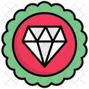 Premium Badge Diamond Icon