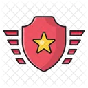 Badge Medal Star Icône