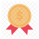 Badge Dollar Tag Icon