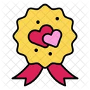 Badge Heart Love Icon