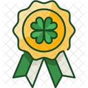 Badge Shamrock St Patricks Day Icon