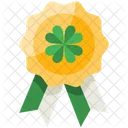 Badge Shamrock Ireland Icon