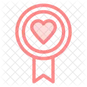 Badge Love Heart Icon