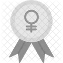 Badge Medal Woman Icon