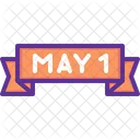 May Day Banner Icon