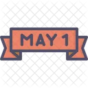 May Day Banner Icon