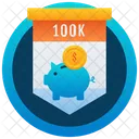 Badge Bancaire Recompense Marqueur Icône