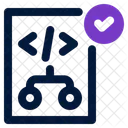 Badge De Codage Programme Script Icône