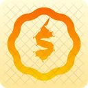Badge Dollar Money Finance Icon