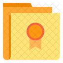 Prize Folder Badge Folder Icon