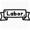 Label Day Banner Icon