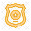Policier Officier Isole Icône