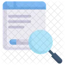 Internet Marketing Search Engine Results Page Data Icon