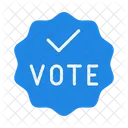 Badge Vote Icono