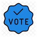 Badge Vote Icono