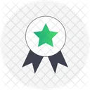 Badge With A Star  Icon