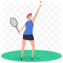 Sport Outdoor Game Badminton Icon