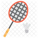 Badminton Shuttlecock Racket Icon