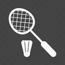 Badminton Racket Shuttlecock Icon