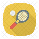Badminton Racket Ball Icon