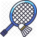Badminton Racket Shuttlecock Icon