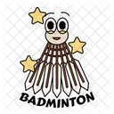 Adesivo de badminton  Ícone