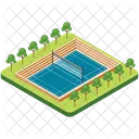 Badminton Ground  Icon