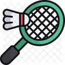 Badminton Shuttlecock Racket Icon