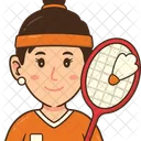 Badminton Player  Icon