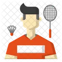Badminton player  Icon