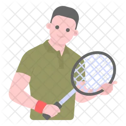 Badminton Player  Icon