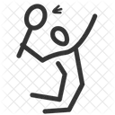 Badminton Player  Icon