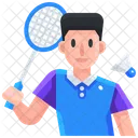 Badminton Player  Icon