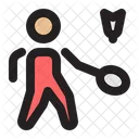 Badminton Player  Icon