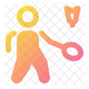 Badminton Player  Icon