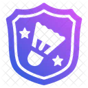 Badminton Shield  Icon