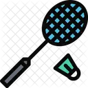 Badminton Sports Equipment Icon
